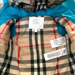 Burberry Children Parka Jacket size 4Y